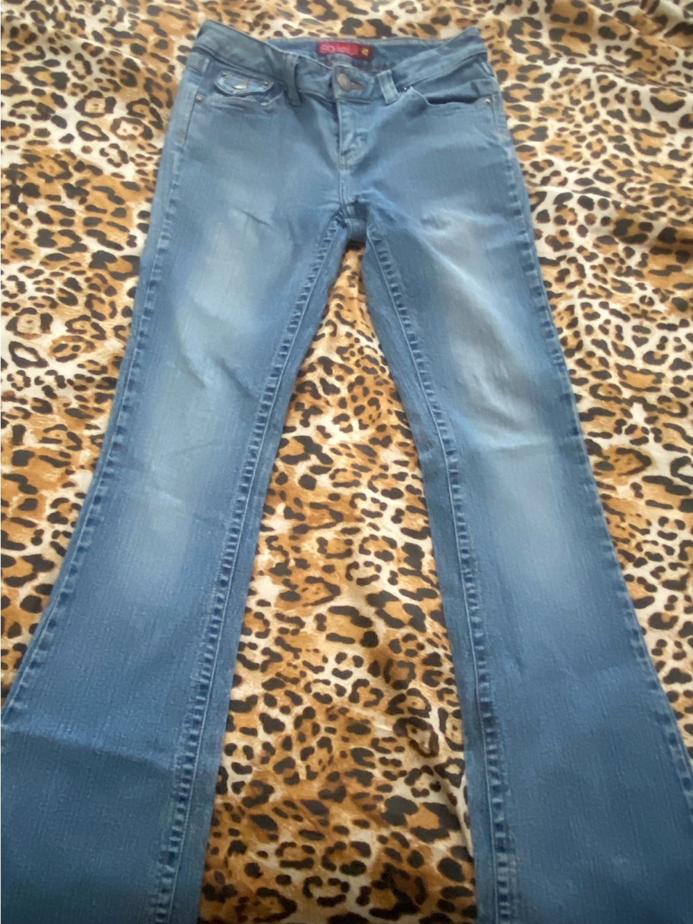 Vintage SO low rise flare jeans